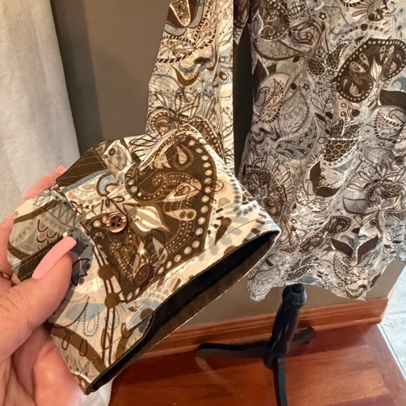 Royal Highness Equestrian Ladies Horse Show Rodeo Western Riding Blouse, Size XL - Picture 7 of 14